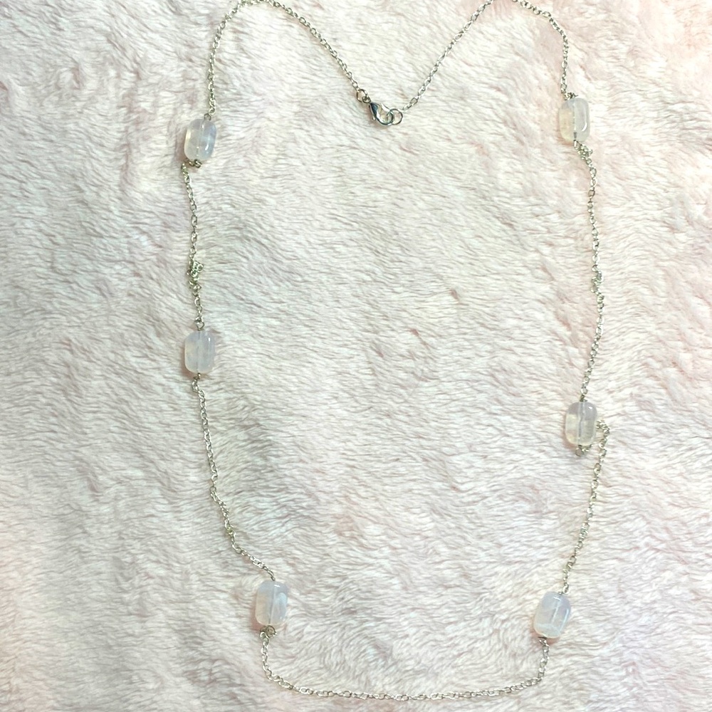 Pink Stone Necklace! handmade